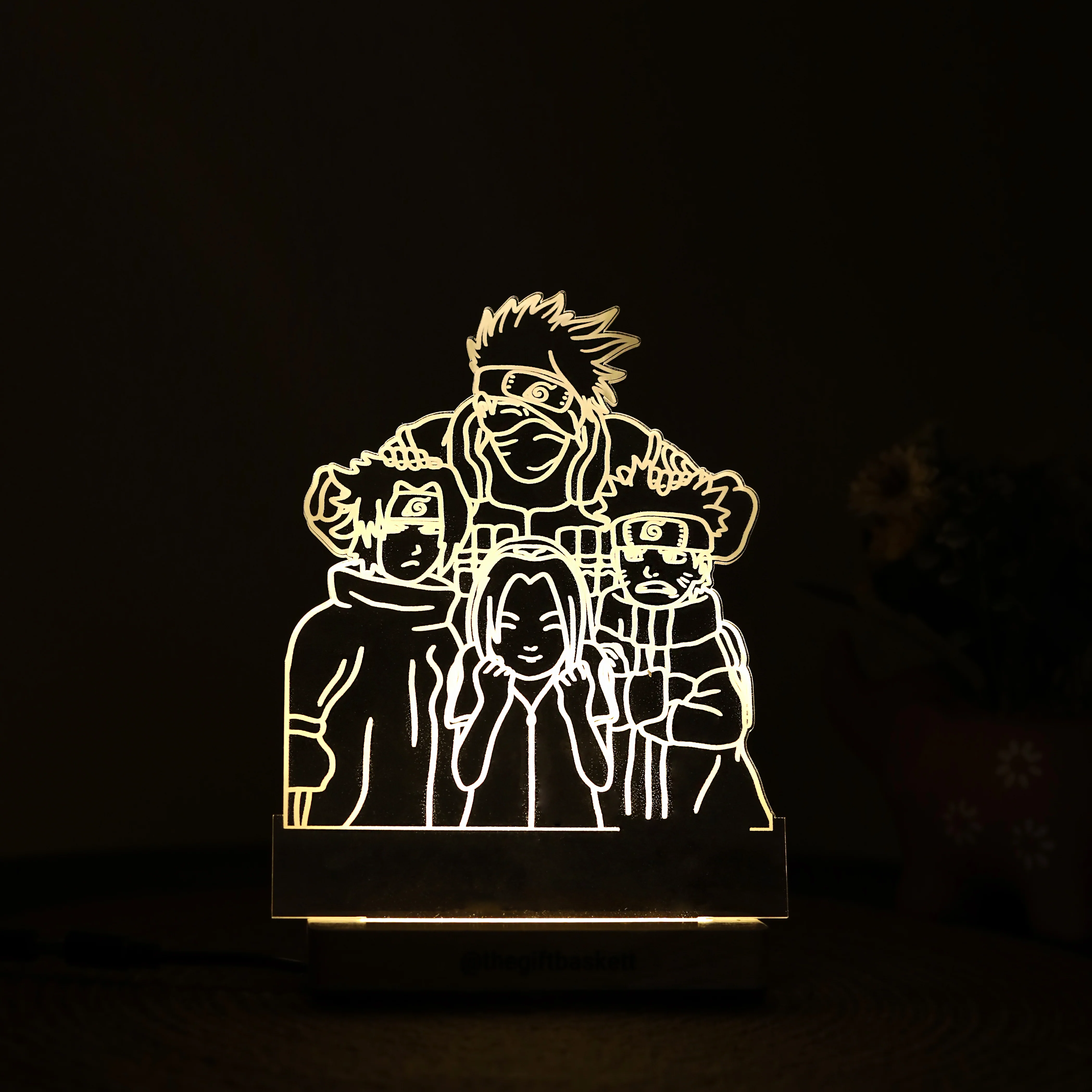 3D Illusion Naruto Team 07 Anime 3d Illusion Acrylic LED Lamp - Image 2