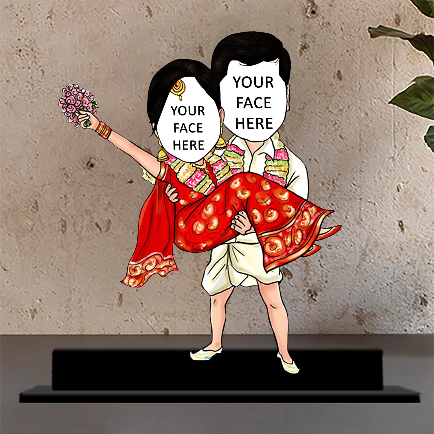 South Indian Couple Caricature - Image 2