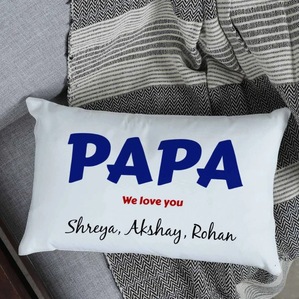 We Love You Papa Personalized Pillow - Image 2