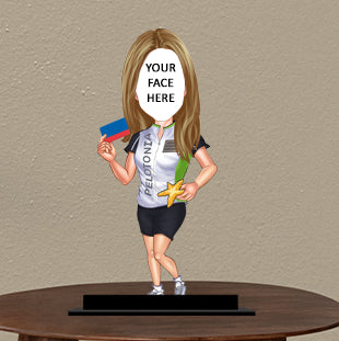 Sports Woman Caricature - Image 2