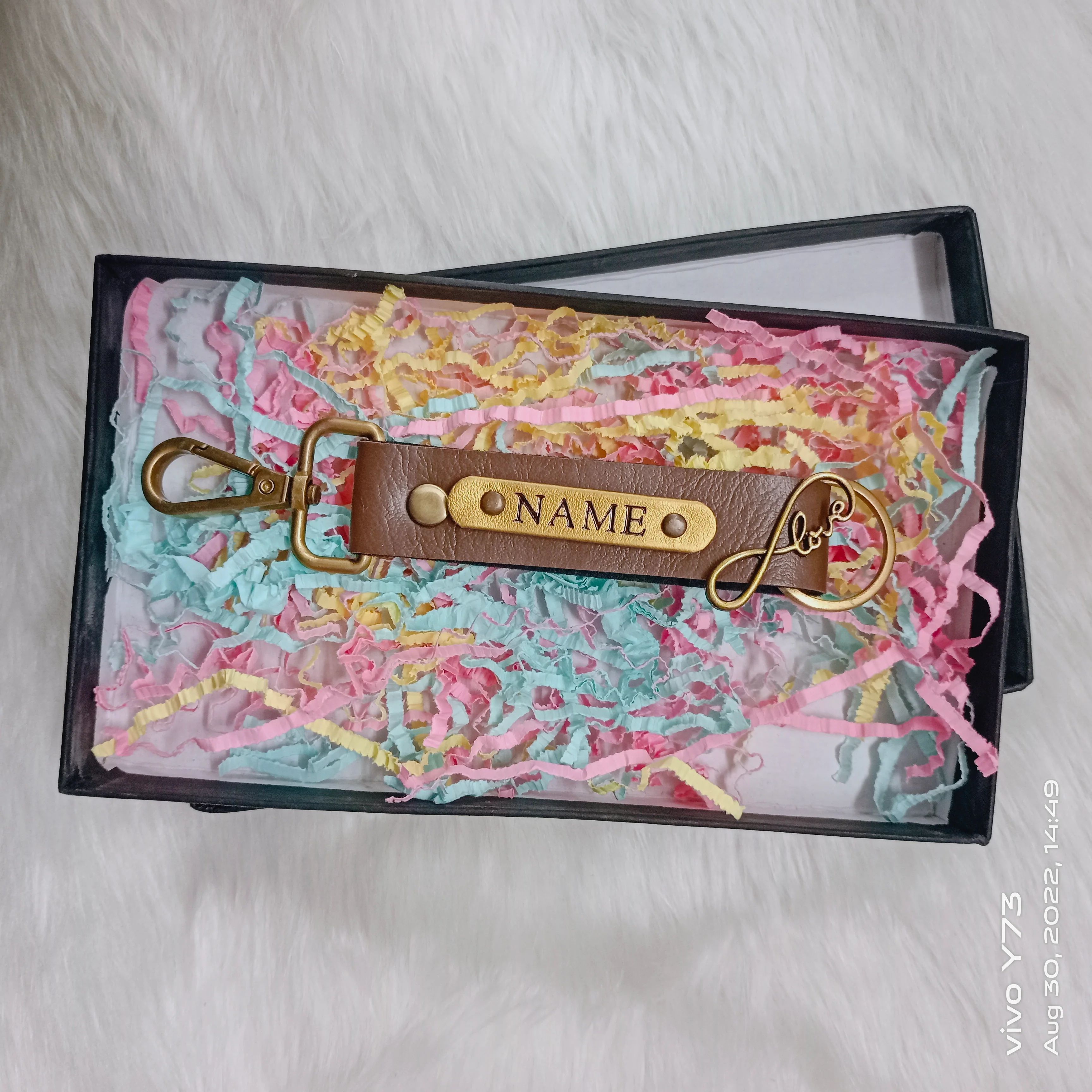 Customised Name PU Keychain - Image 3