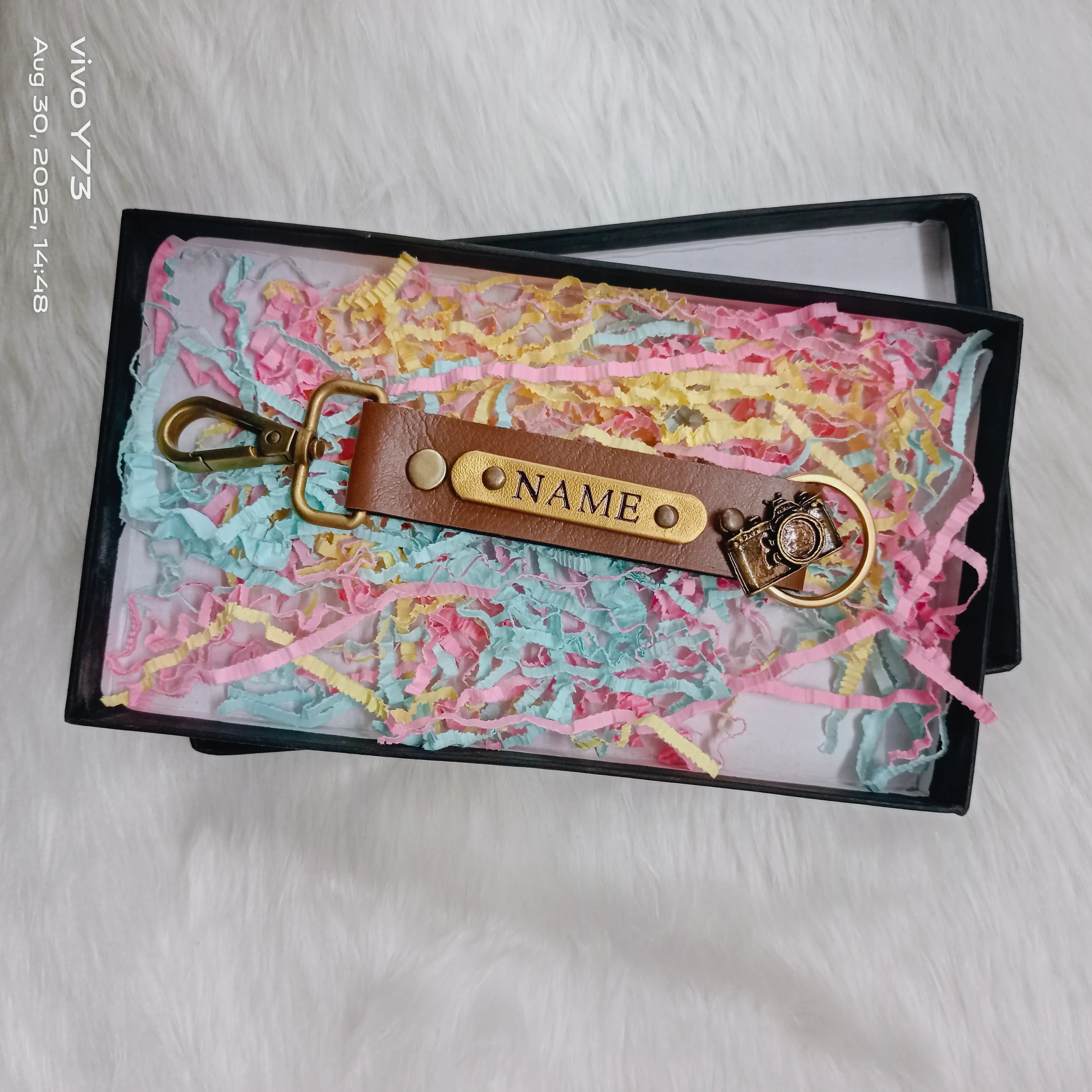 Customised Name PU Keychain - Image 6