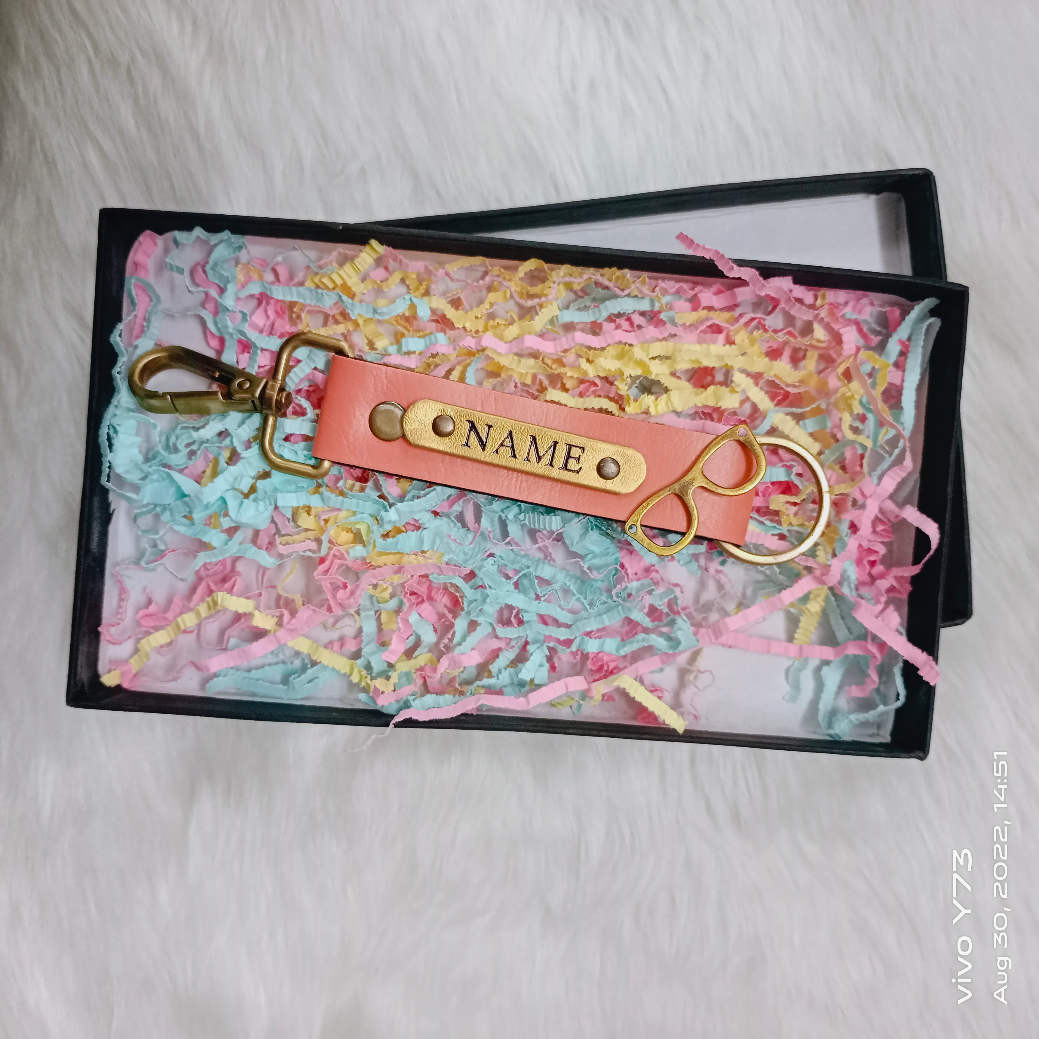 Customised Name PU Keychain - Image 7