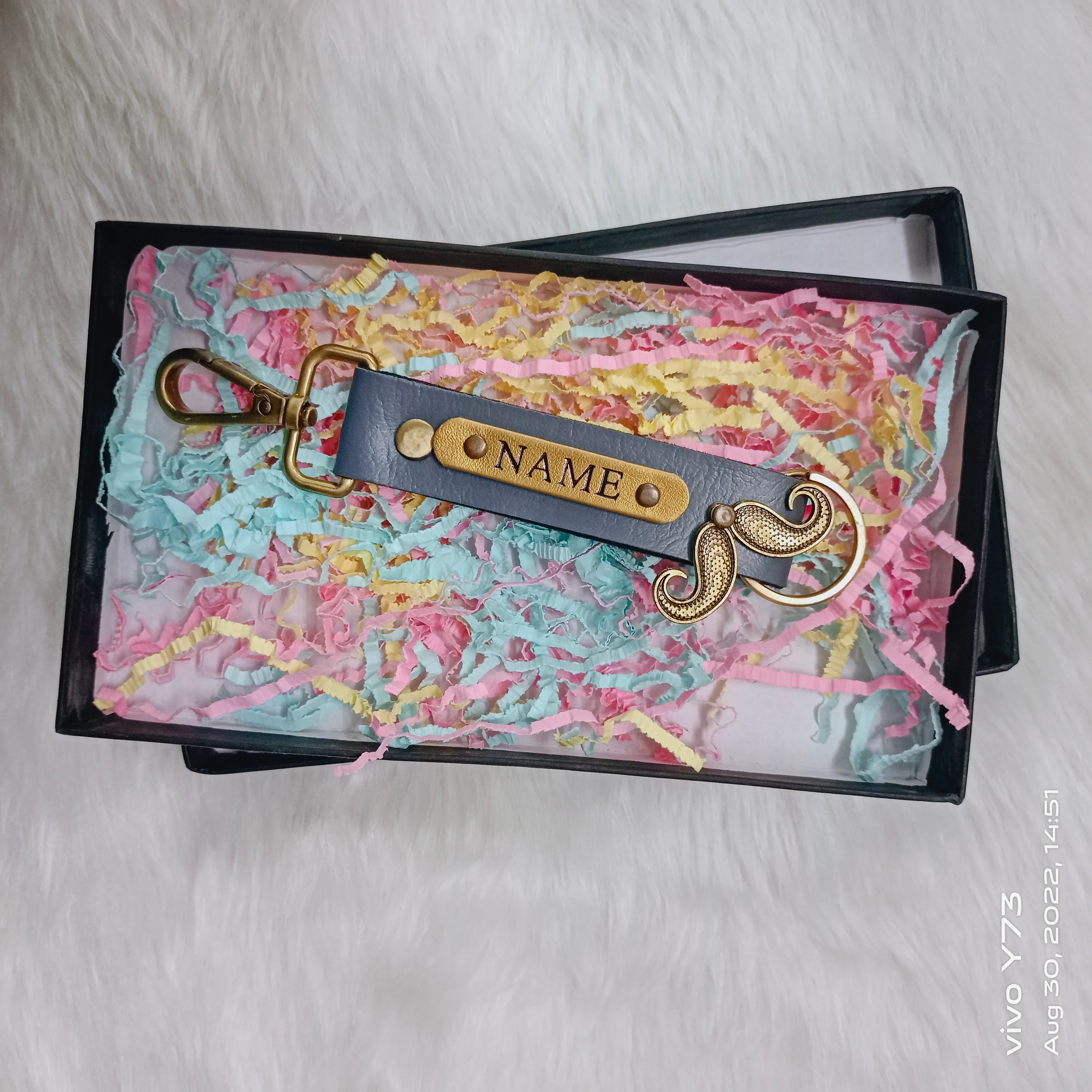 Customised Name PU Keychain - Image 8