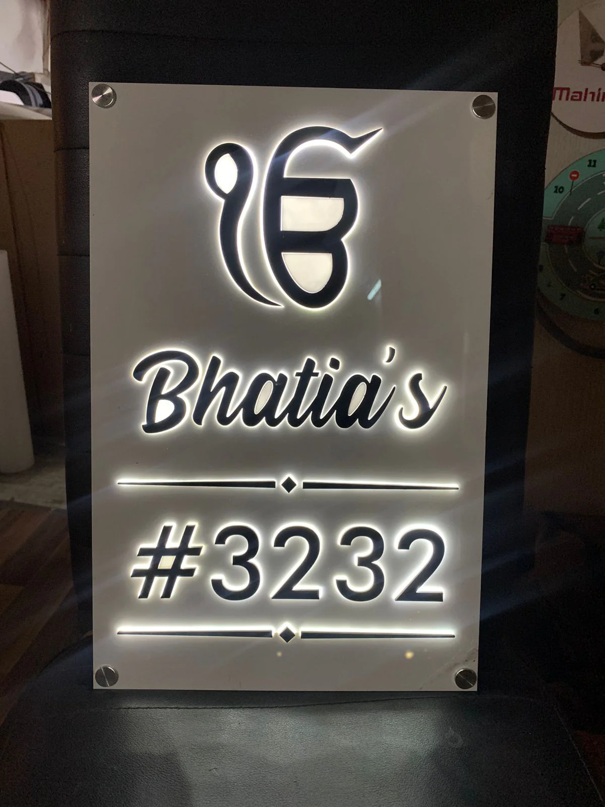 Ik Onkar Led Name Plate With Name