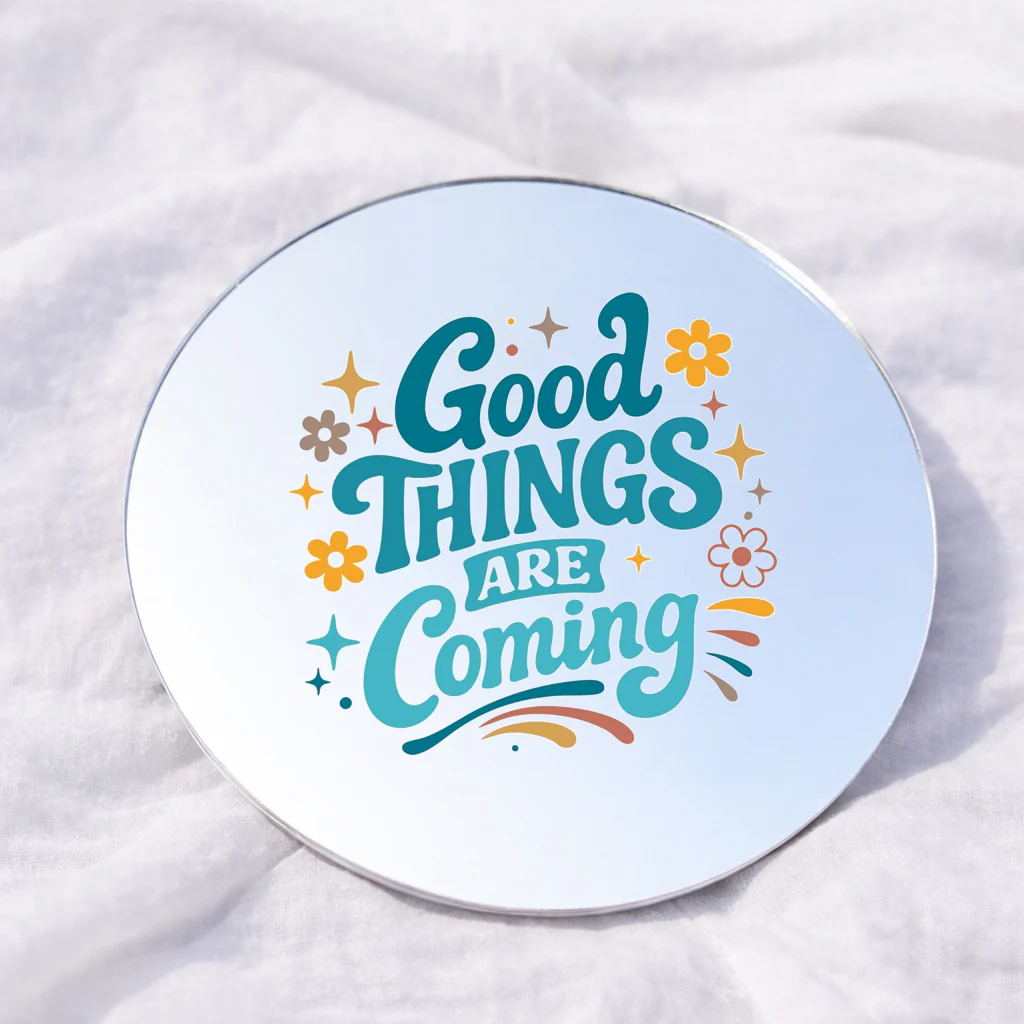 Manifest it baby Affirmation Mirror