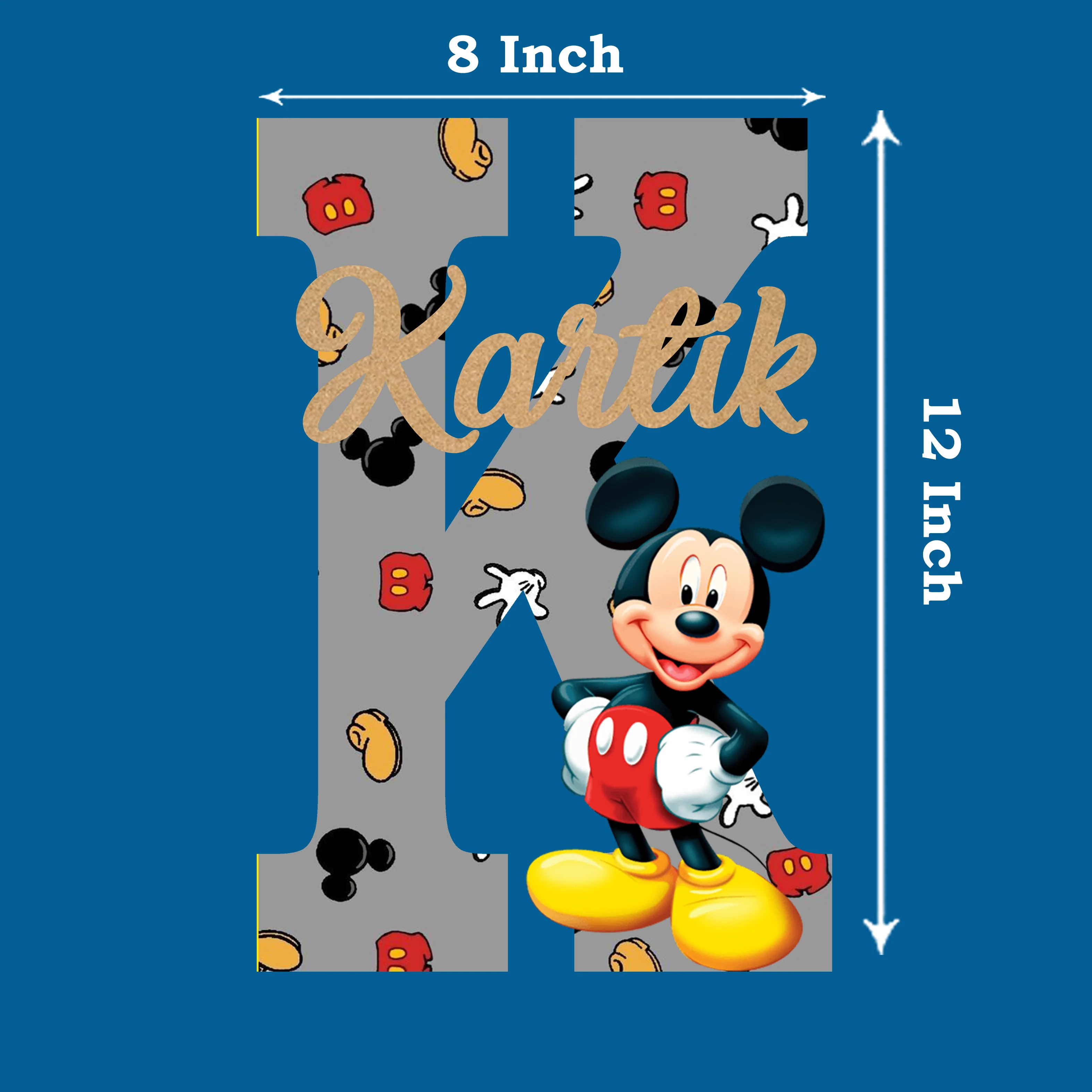 Mickey Mouse Theme Name Plate - Image 2