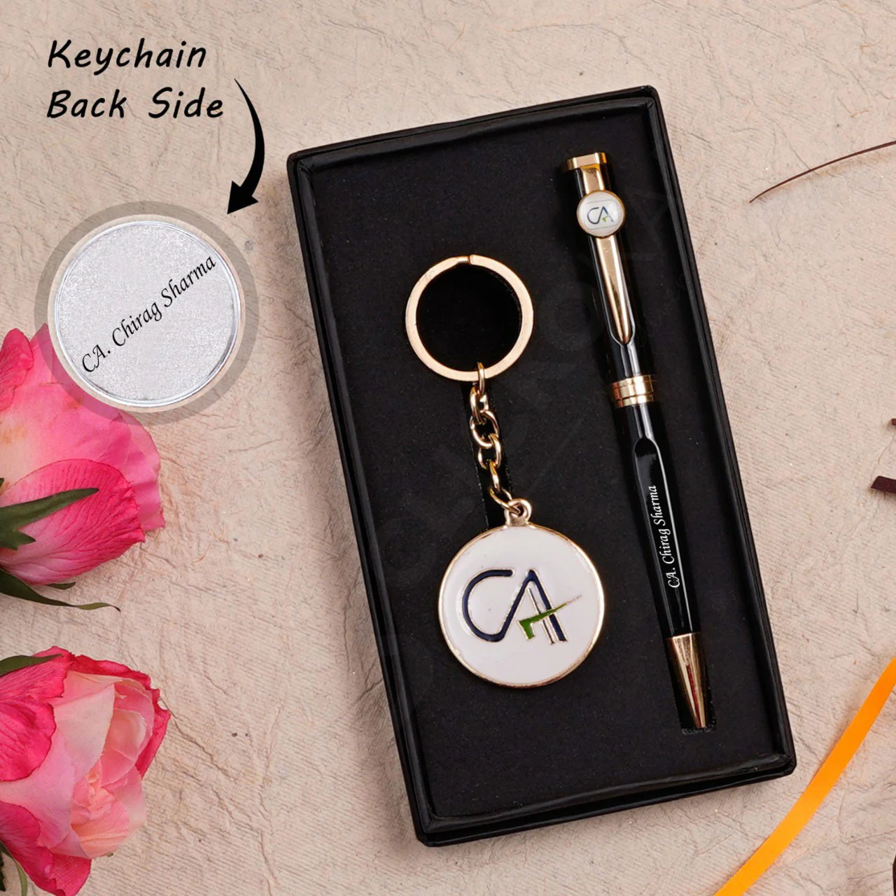 Pen And Keychain Set For Chartered Accountant - Image 2