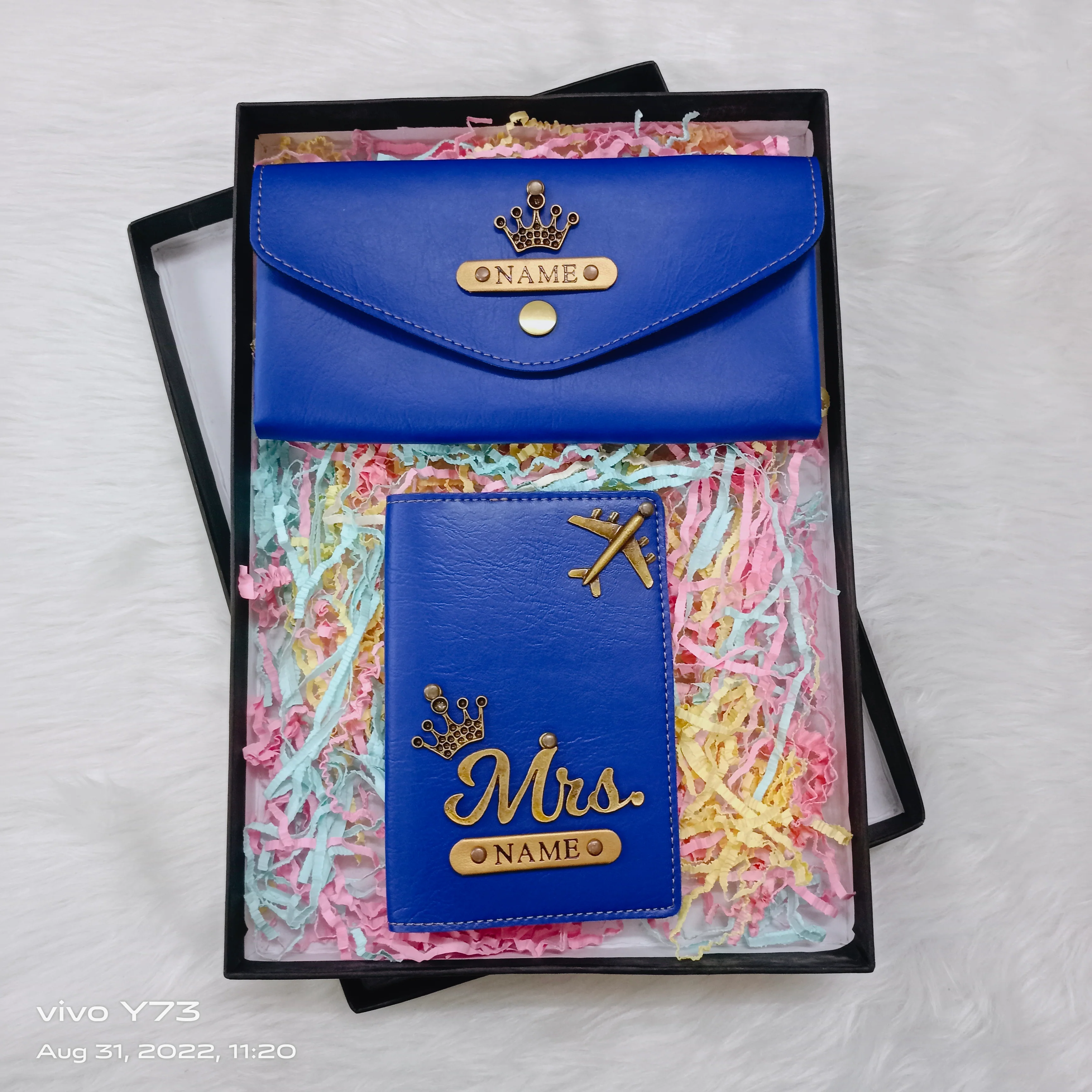 Set of Customised Name Ladies Wallet and passport cover - Image 3