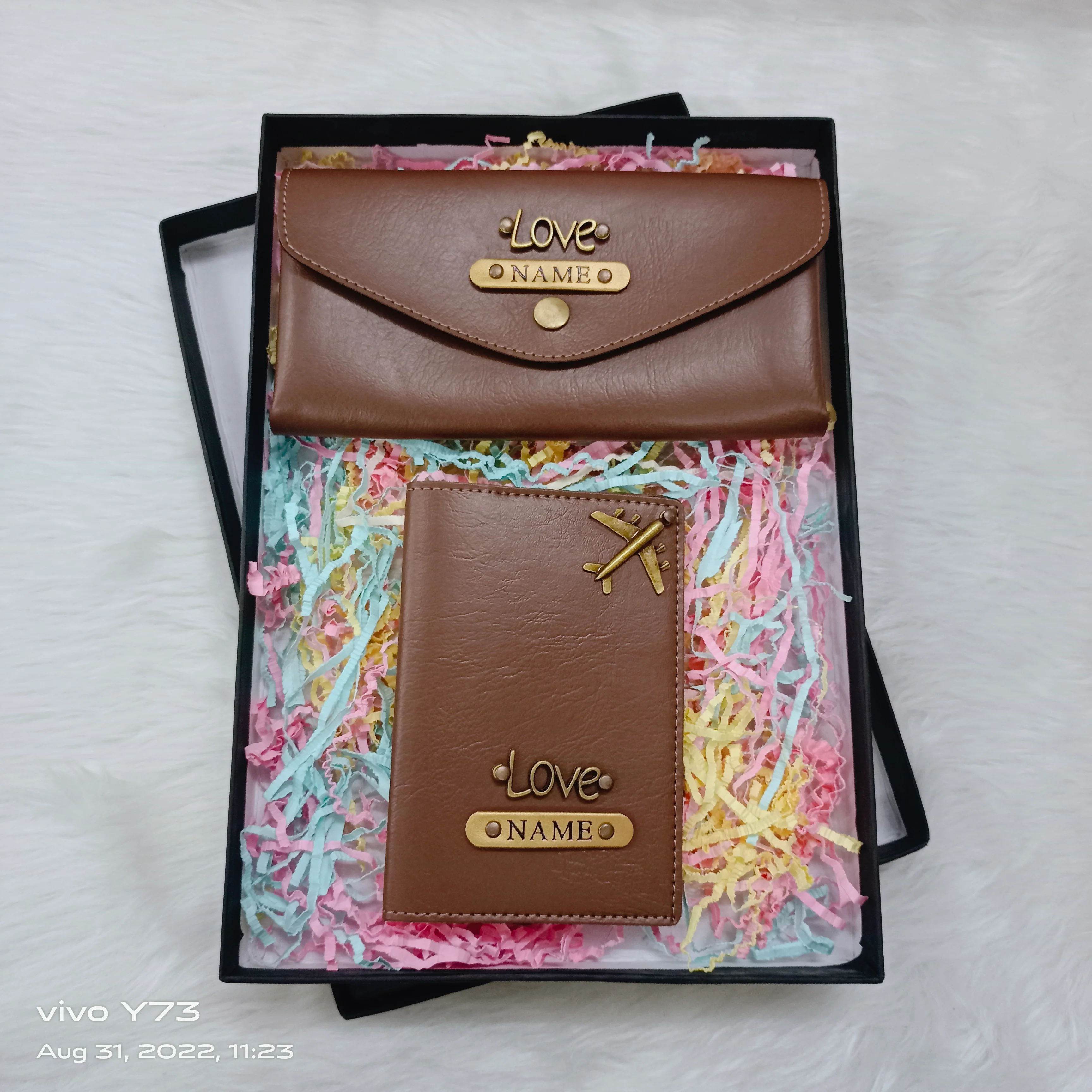 Set of Customised Name Ladies Wallet and passport cover - Image 5
