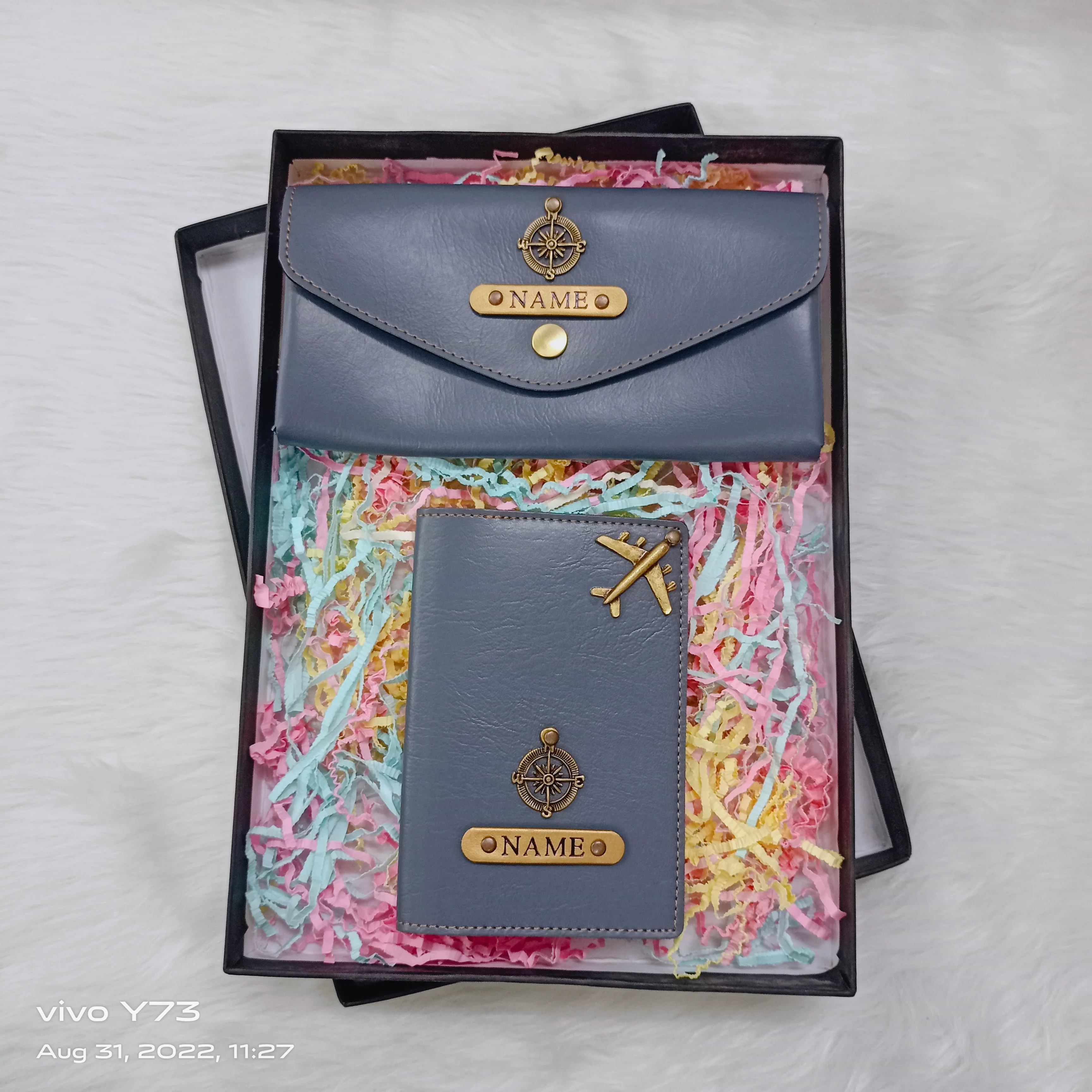 Set of Customised Name Ladies Wallet and passport cover - Image 7