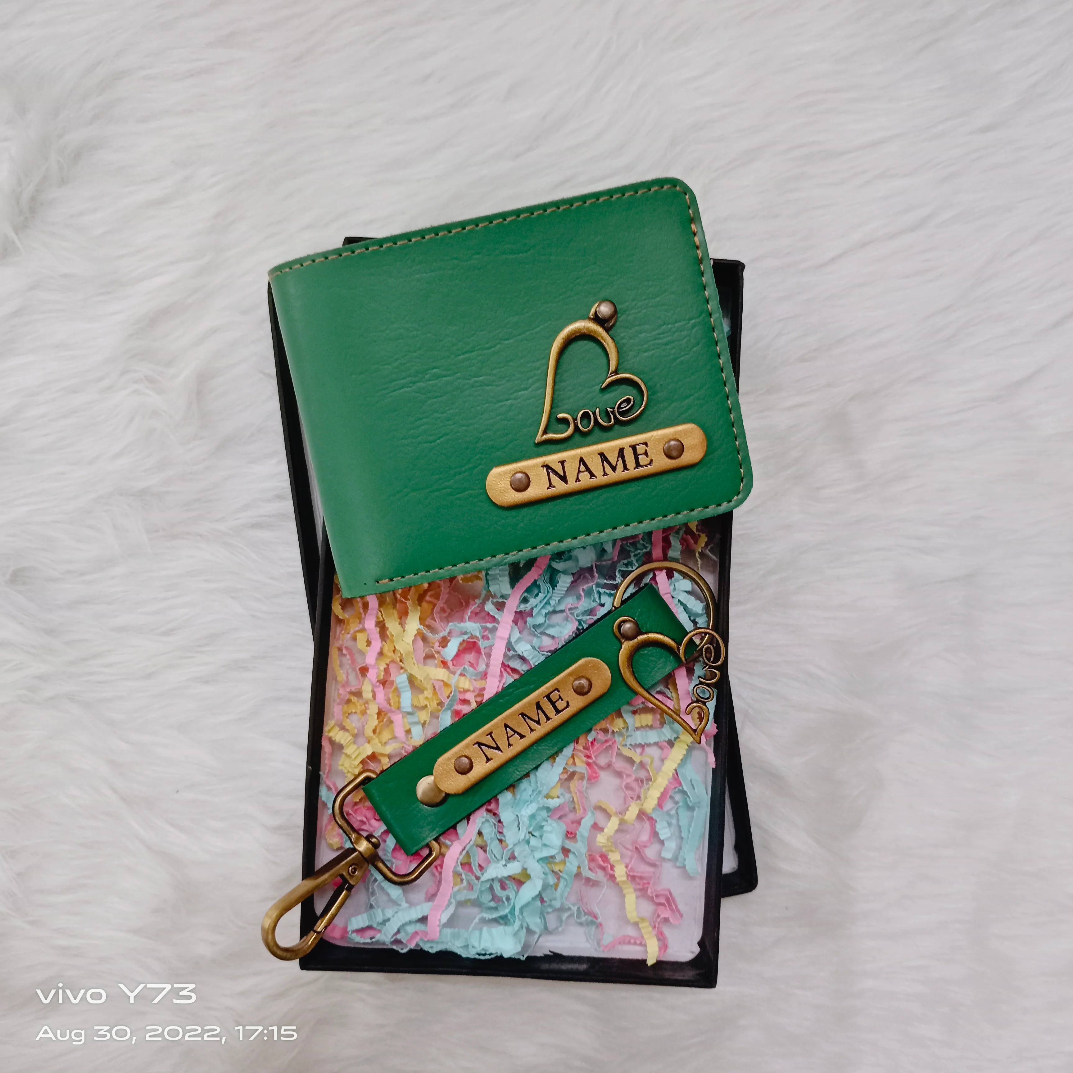 Set of Customised Name Wallet and Name Keychain - Image 6