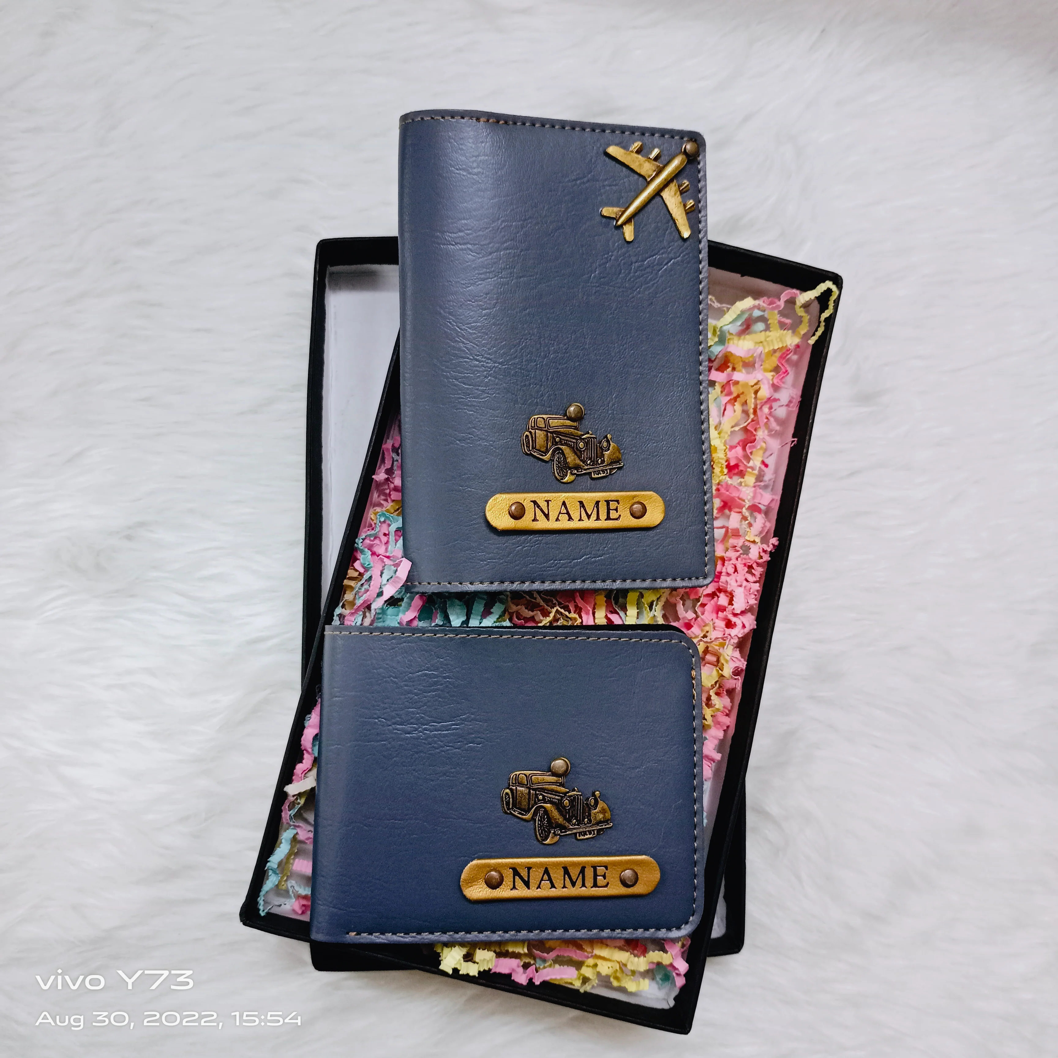 Set Of Customised Wallet+Customised Passport Cover