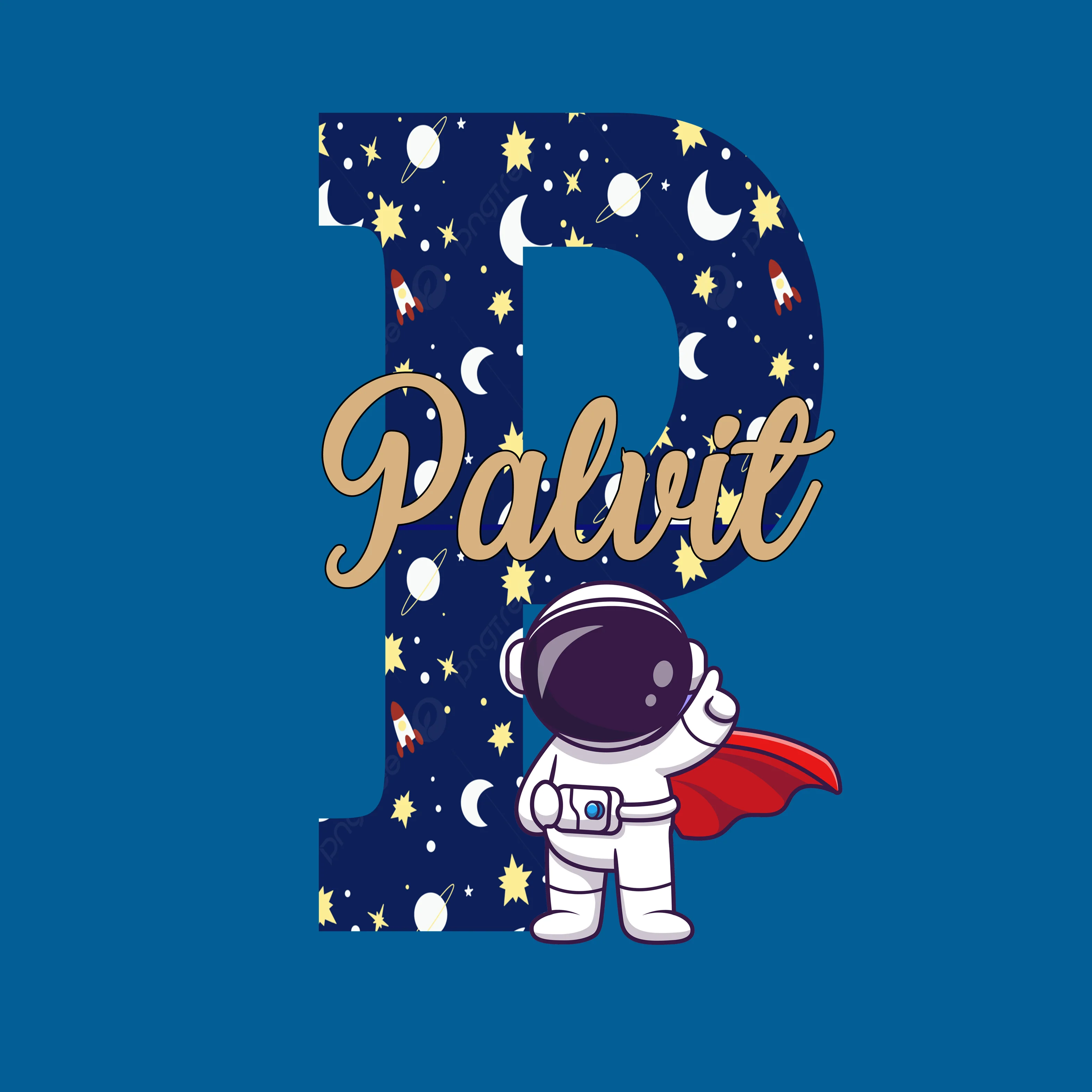 Astronaut Theme Name Plate 2.O - Image 2